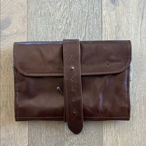 Moonster Hanging Leather Toiletry Bag for Men Women